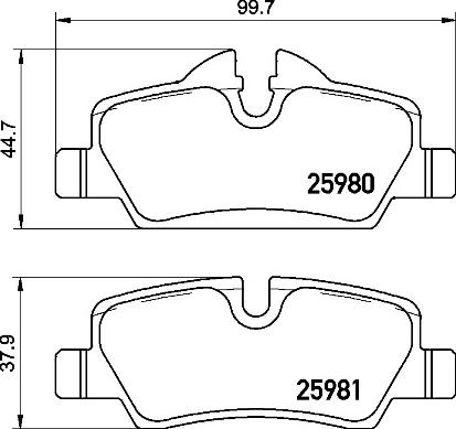 Brembo P 06 090 - Тормозные колодки, дисковые, комплект autospares.lv