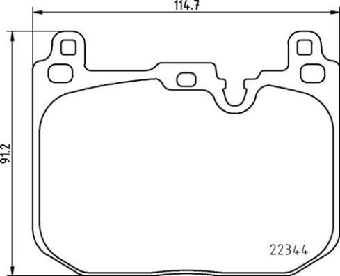 Brembo P 06 097 - Тормозные колодки, дисковые, комплект autospares.lv