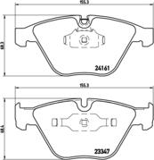 Brembo P 06 045 - Тормозные колодки, дисковые, комплект autospares.lv