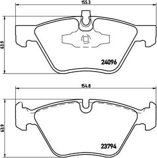 Brembo P 06 040X - Тормозные колодки, дисковые, комплект autospares.lv