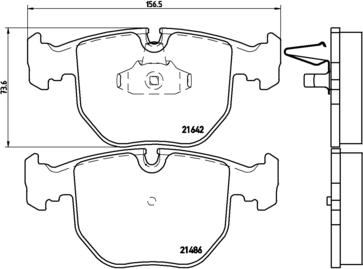 Brembo P 06 048 - Тормозные колодки, дисковые, комплект autospares.lv