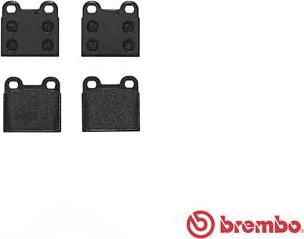 Brembo P 06 001 - Тормозные колодки, дисковые, комплект autospares.lv