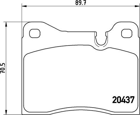 Brembo P 06 002 - Тормозные колодки, дисковые, комплект autospares.lv