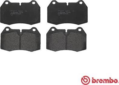 Brembo P 06 018 - Тормозные колодки, дисковые, комплект autospares.lv