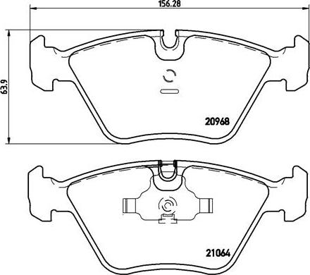 Brembo P 06 012 - Тормозные колодки, дисковые, комплект autospares.lv