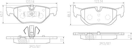 Brembo P06084N - Тормозные колодки, дисковые, комплект autospares.lv