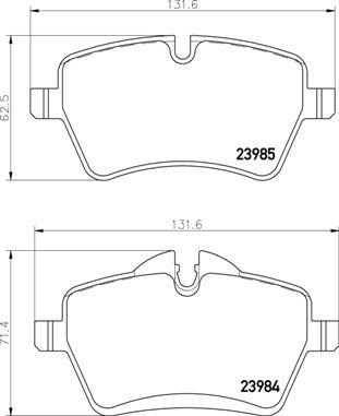 Brembo P 06 086 - Тормозные колодки, дисковые, комплект autospares.lv