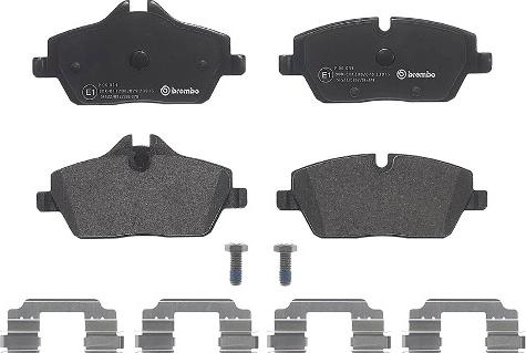 Brembo P 06 034 - Тормозные колодки, дисковые, комплект autospares.lv