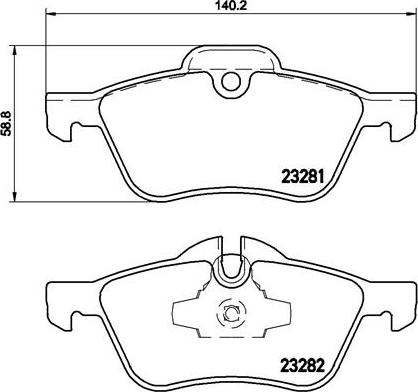 Brembo P 06 030 - Тормозные колодки, дисковые, комплект autospares.lv