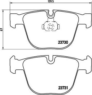 Brembo P 06 026 - Тормозные колодки, дисковые, комплект autospares.lv