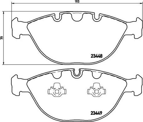 Brembo P 06 028 - Тормозные колодки, дисковые, комплект autospares.lv