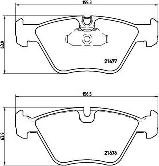 Brembo P 06 022 - Тормозные колодки, дисковые, комплект autospares.lv