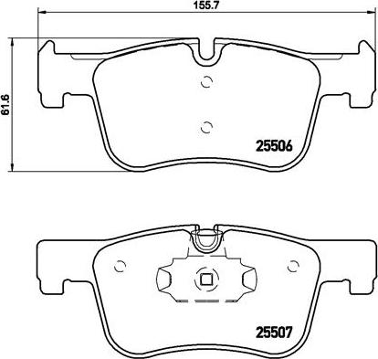 Brembo P 06 070X - Тормозные колодки, дисковые, комплект autospares.lv