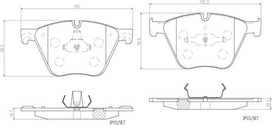 Brembo P06073N - Тормозные колодки, дисковые, комплект autospares.lv