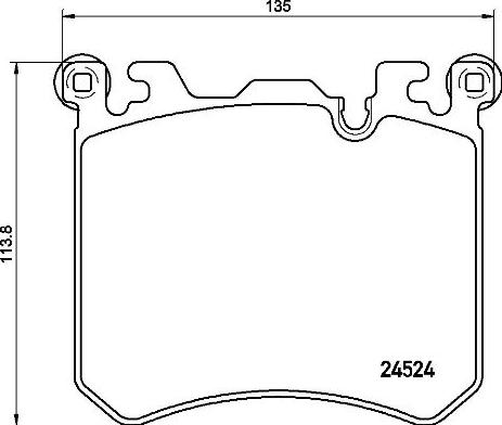 Brembo P 06 077 - Тормозные колодки, дисковые, комплект autospares.lv