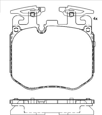 ATE 604896 - Тормозные колодки, дисковые, комплект autospares.lv