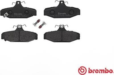 Brembo P 15 004 - Тормозные колодки, дисковые, комплект autospares.lv