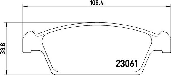 Brembo P 15 001 - Тормозные колодки, дисковые, комплект autospares.lv