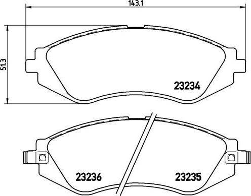 Brembo P 15 002 - Тормозные колодки, дисковые, комплект autospares.lv