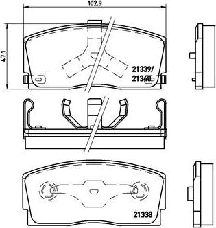 Brembo P 16 005 - Тормозные колодки, дисковые, комплект autospares.lv