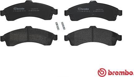 Brembo P 10 009 - Тормозные колодки, дисковые, комплект autospares.lv