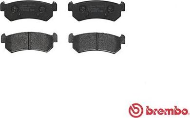 Brembo P 10 001 - Тормозные колодки, дисковые, комплект autospares.lv