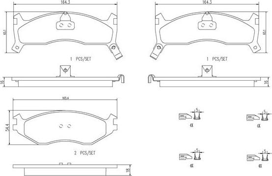 Brembo P11006N - Тормозные колодки, дисковые, комплект autospares.lv