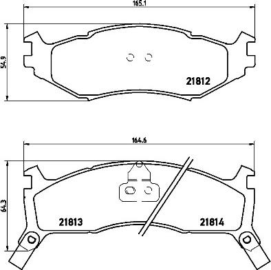 Brembo P 11 006 - Тормозные колодки, дисковые, комплект autospares.lv