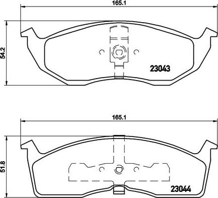 Brembo P 11 008 - Тормозные колодки, дисковые, комплект autospares.lv