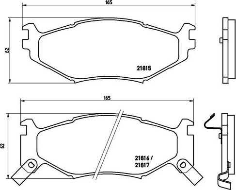 Brembo P 11 007 - Тормозные колодки, дисковые, комплект autospares.lv