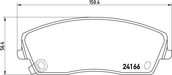 Brembo P 11 019 - Тормозные колодки, дисковые, комплект autospares.lv