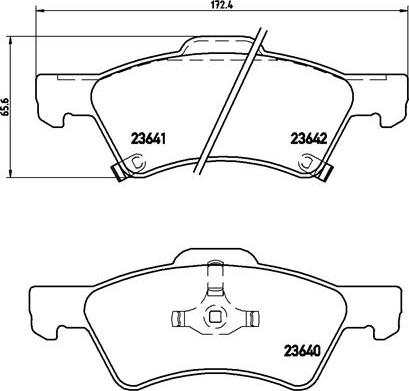 Brembo P 11 015 - Тормозные колодки, дисковые, комплект autospares.lv