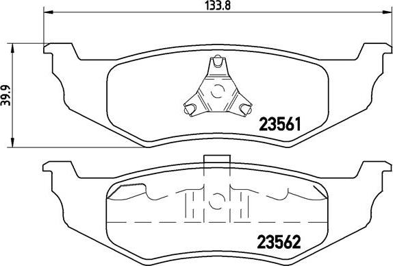 Brembo P 11 010 - Тормозные колодки, дисковые, комплект autospares.lv