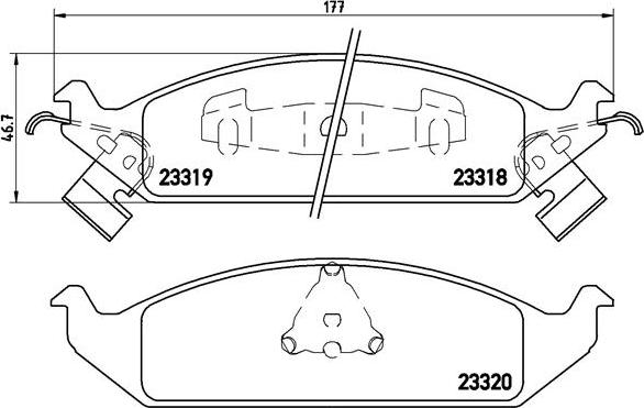 Brembo P 11 011 - Тормозные колодки, дисковые, комплект autospares.lv