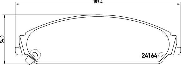 Brembo P 11 017 - Тормозные колодки, дисковые, комплект autospares.lv