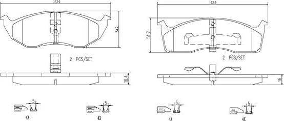 Brembo P11030N - Тормозные колодки, дисковые, комплект autospares.lv