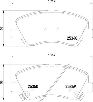 Brembo P 18 025 - Тормозные колодки, дисковые, комплект autospares.lv