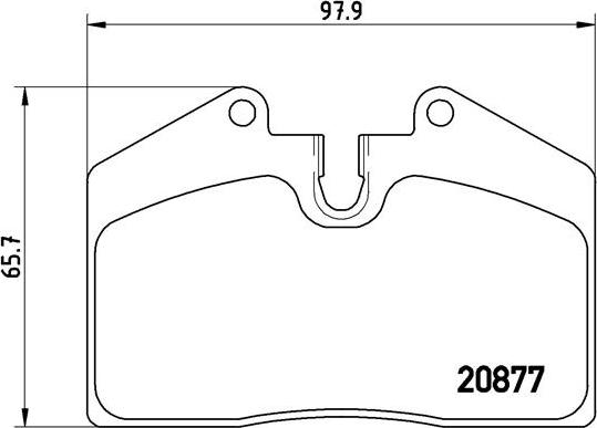 Brembo P 85 094 - Тормозные колодки, дисковые, комплект autospares.lv