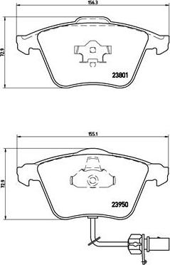 Brembo P 85 097 - Тормозные колодки, дисковые, комплект autospares.lv