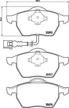 Brembo P 85 045 - Тормозные колодки, дисковые, комплект autospares.lv