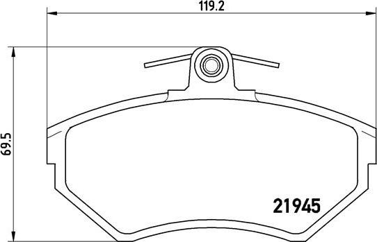 Brembo P 85 042 - Тормозные колодки, дисковые, комплект autospares.lv