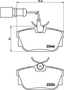 Brembo P 85 059 - Тормозные колодки, дисковые, комплект autospares.lv