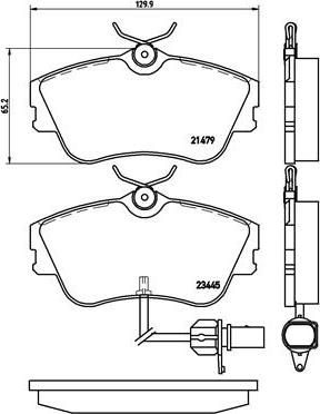 Brembo P 85 050 - Тормозные колодки, дисковые, комплект autospares.lv