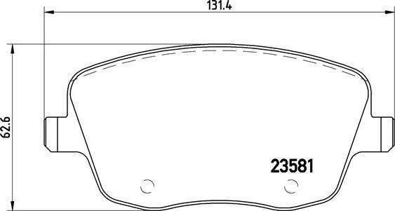 Brembo P 85 057X - Тормозные колодки, дисковые, комплект autospares.lv