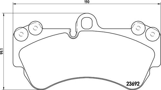 Brembo P 85 069 - Тормозные колодки, дисковые, комплект autospares.lv