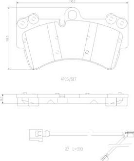 Brembo P85065N - Тормозные колодки, дисковые, комплект autospares.lv