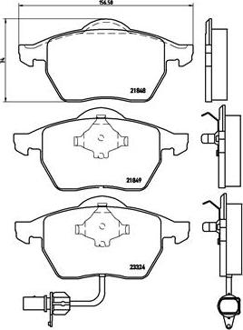 Brembo P 85 060 - Тормозные колодки, дисковые, комплект autospares.lv