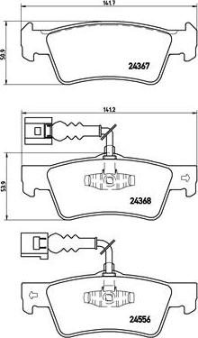 Brembo P 85 068 - Тормозные колодки, дисковые, комплект autospares.lv