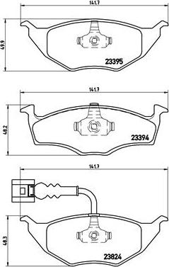 Brembo P 85 063 - Тормозные колодки, дисковые, комплект autospares.lv