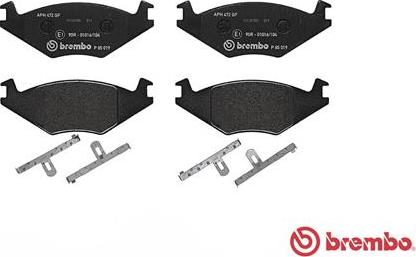 Brembo P 85 019 - Тормозные колодки, дисковые, комплект autospares.lv